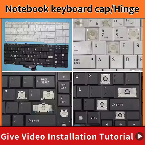 Replacement Keycap Key cap Hinge for toshiba Satellite C650 C650D C655 C655D C660 C660D C670 L650 L6
