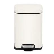 EKO-EK9384-9L Stainless Steel Footsteps Dustbin Matte White