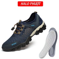 Sport Trekking Shoes, Backpacking Shoes, Ultralight Hiking Shoes in Blue (Ink Blue)