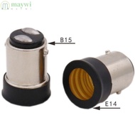 MAYWI Lamp Holder, Converter E15D to E14 Halogen Light Base, Durable Screw Bulb Socket Adapter B15 to E12 LED Light Bulb Holder LED Saving Light