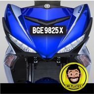 No Plate Motor 2D Number Plate Motorcyle Tulisan Tanam Nombor Plate Motosikal Belakang No Flat Motor