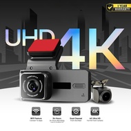 X8 Dual-Channel Dashcam 4K 2160P Front + 1080P Rear | Wi-Fi Control | 24H Recording RoadCam