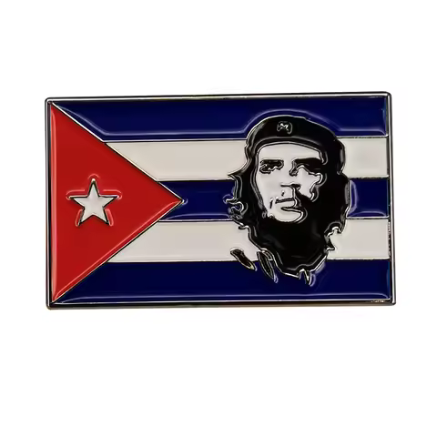 Cuban flag Che Guevara Brooch Enamel Pin