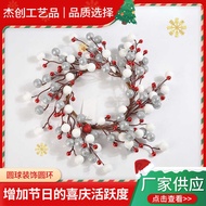 Christmas Ball Decoration Garland Simulation Red Fruit Rattan Garland Foyer Window Pendant Commercia