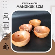 [JM_Craft] 8cm Mahogany Bowl 8cm Mahogany Wooden Bowl