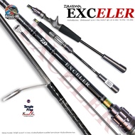 คัน Daiwa Exceler คันตีเหยื่อปลอม 6.6 ฟุต 1 ท่อน เบท/สปิน ไกด์ฟูจิ แบลงค์ X-Cross โคนคันเพิ่มพาวเวอร