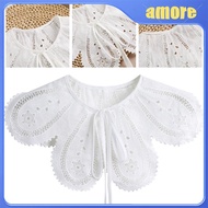 amo Hollowed Pattern Lace False Collar Women Faux Collar Exquisite Decoration