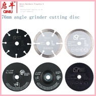 76mm Small Slice 3 Inch Saw Blade Angle Grinder Cutting Piece Metal Stainless Steel Wood Plastic Acr