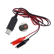 Yuly DIY QC3.0 USB to 5V 6V 8.4V 12V Power Cable AA AAA D Size Battery for LED Light Toy Walkie Talk