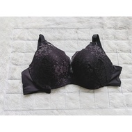 Seamless Look Padded Lace Bra Midnite Black size 36D