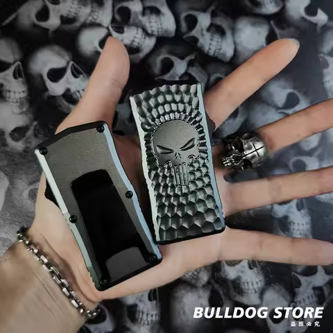 TECKTECH OTF Utility knife EDC Tactical Gear Cutting Tools CNC Aluminum SK5 Replaceable Blades Paper