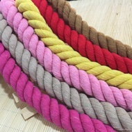 ‍🚢20mmround Color Three Strand Cotton String Twist Twisted String Handmade Tug of War Rope Word Knot Red Rope