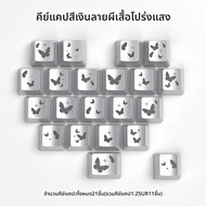 AULA | คีย์แคปส์หัวใจผีเสื้อกับธีมแมงมุมหมาป่า ใช้งานได้กับ Mechanical Keyboard รองรับ Win/Hero/68/F
