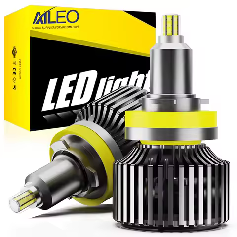 AILEO 2 Pcs H11 LED 360 Degree H7 H8 H9 9005 HB3 9006 HB4 9012 H1 LED Headlamp Bulb 3000K 6500K 4300