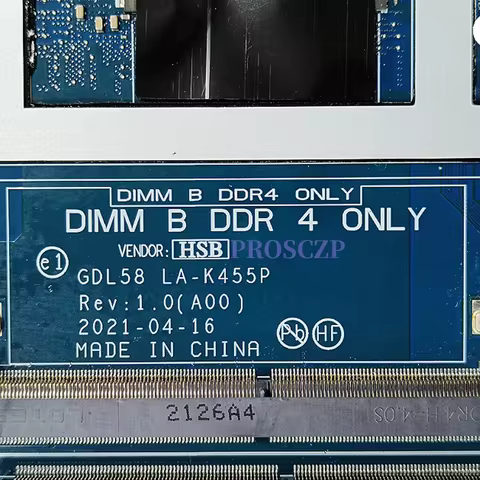 For DELL G15 5511 Laptop Mainboard GDL58 LA-K455P With i5 i7-11th Gen CPU RTX3050-V4G GPU Laptop Mot