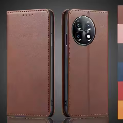 Magnetic attraction Leather Case for Oneplus 11 Oneplus11 PHB110 Holster Flip Cover Case Wallet Phon