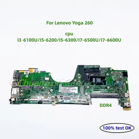 LA-C581P For ThinkPad YOGA260 notebook motherboard CPUI3-6100U/ i5-6200U/6300U/I7-6500U/6600U DDR4 1