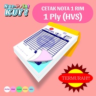 CETAK NOTA/KWITANSI/FORM/INVOICE 1 RIM 1 PLY TERMURAH!