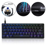 GK61 SK61 61 Key Mechanical Keyboard USB Wired LED Backlit A