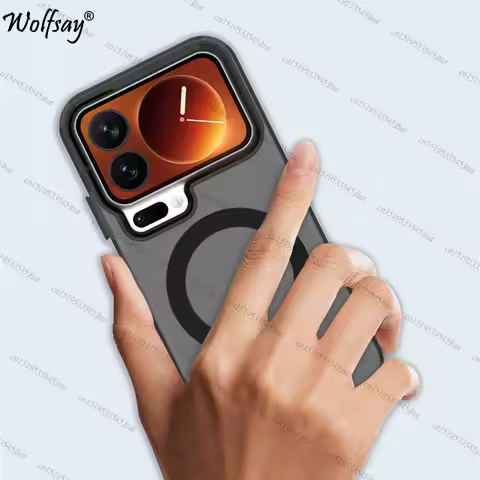 Transparent Case For Xiaomi 17 Pro Case Xiaomi 17 Pro Max Magnetic Adsorption Wireless Charge Back C