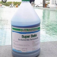 น้ำยากำจัดตะไคร่เขียว Super Swim 3.8L ใช้สำหรับสระว่ายน้ำ  น้ำยาฆ่าตะไคร่ กำจัดตะไคร่น้ำ สาหร่าย