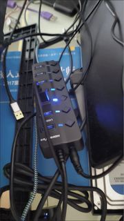 新淨 二手7 插 usb 排插 可電源線或usb 供電
