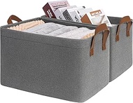 TIMEYARD Storage Box, Pack of 2, Storage Basket, 30 L, Cabinet Organiser, Basket for Bathroom, Shelf