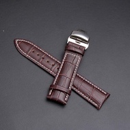Watchband 16mm 18mm 19mm 20mm 21mm 22mm 24mm 26mm Calf Genuine Leather Watch Band Alligator Grain Watch Strap for Tissot Seiko