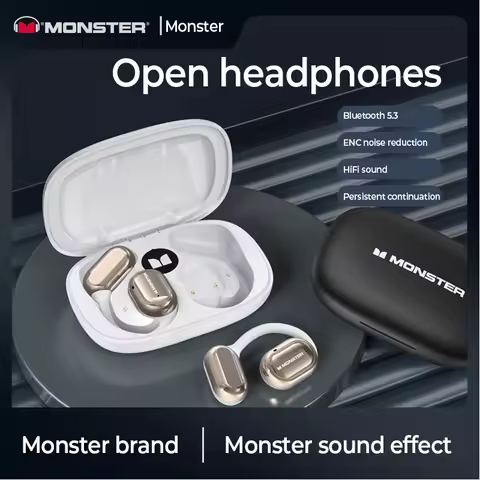 Monster AC100 Conduction Wireless Bluetooth Earphone HIFI Sound Quality HD Call Touch Earbud Waterpr