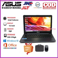Notebook Asus e203 Intel Celeron 11 inch Ram 4gb/Ssd 256gb Free Tas & Mouse