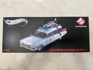 全新 Hot Wheels Elite 1:18 Ghost Busters Diecast 電影捉鬼敢死隊合金車
