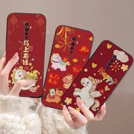Oppo Reno / Reno2 F 2F / K3 case with Horse print CNY 2026 - Lucky and Fortune Horse Model