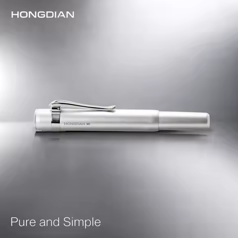LT Hongdian Short Metal Pocket Fountain Pen Cartridge System Luxury Gift Box Stylish Business Studen