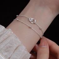 ❤️ 2025 set gelang tangan perempuan hadiah birthday wanita [Store Hot Sale] Möbius Strip Pure Silver