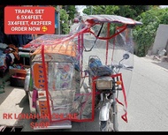 TRAPAL TRICYCLE COVER SET PANG HARAP PANG GILID PANG LIKOD ORDER NOW MAKAPAL