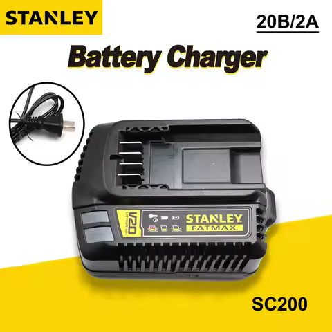 STANLEY 20V 2A Original Lithium Battery Charger for Stanley Li-Battery Power Tool Accessories SC200