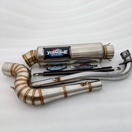 kenalpot racing YOSINGSAE original pipa leher knalpot kolong road race cobra bebek gtx jupiter z veg