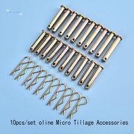[AuspiciousS] 10pcs/Set 186F Diesel Farming Rotary Tiller Pin 8×40 8×50 Lock Pin Shaft R Card
