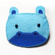 髮夾-河馬 Julie Handmade