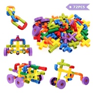 72pcs Water Pipe Tube Building Block