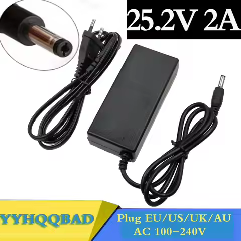 25.2V 2A 21.6V 22.2V charger for 6S 14500 14650 17490 18500 18650 26500 Polymer lithium battery Pack