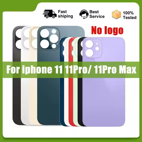 OEM For iPhone 11 Pro Max Back Glass For iphone 11 Battery Cover Back shell big hole rear glass case