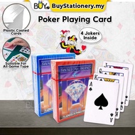 Swallow Brand 266 Plastic Coating Poker Playing Card Daun Terup Original - (1s/PCS) Magic Card Trick