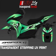 TRANSPARENT AEROX 155 V2 TRIBAL INDO DECALS