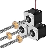 YEJMKJ 3 Pack Nema 17 Stepper Motor TR8x8 350mm with T8 Lead Screw 2 Phase 1.8βΒ°β High Torque 0.44Nm
