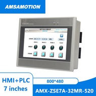 7 Inch All-in-one HMI Controller Touch Screen 16DI 16DO 5AI 2AO Compatible with Siemens Smart 200 PL