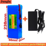 💝T Plug 48V30Ah 1000w 13S3P 48V Lithium ion Battery Pack For 54.6v E-bike Electric bicycle Scooter with  54.6V Charger