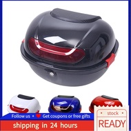 Rear Storage Trunk  Scratch Free ABS Large Capacity Waterproof Easy To Install Motorcycle Box for Scooter