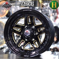 ล้อแม็ก ขอบ16 COSMIS AD-V1 16X8.0 ET10 6H139.7 CB106 สีดำ🎏ราคาชุด4วง✅ แถมจุ๊บเหล็ก👍 มีรับประกันนาน 365 วัน✅❤️