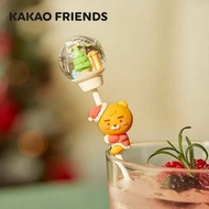 12月頭到貨(數量&名額有限) 預訂~ 最新 KAKAO FRIENDS - 聖誕系列 可愛Ryan 水晶球攪拌棒 / 聖誕餐具